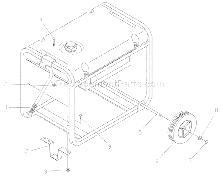 Page C Diagram and Parts List for 1892-1  Briggs and Stratton Generator